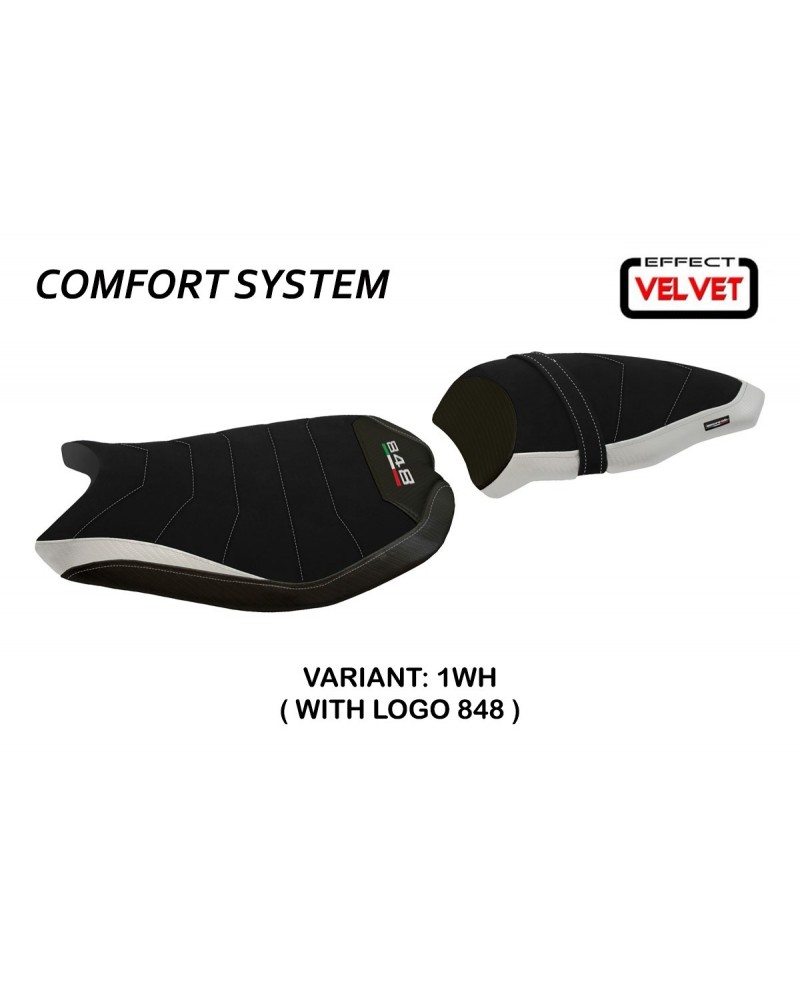 Rivestimento sella compatibile Ducati 848 / 1098 / 1198 (07-13) modello Cervia Velvet comfort system