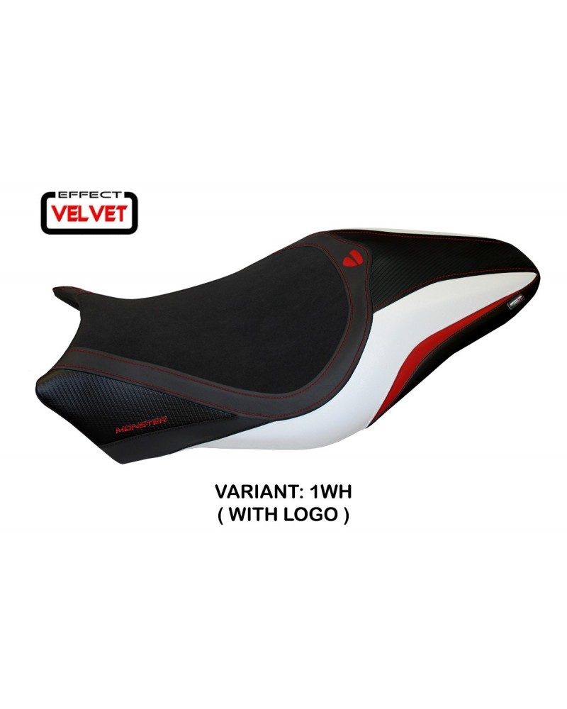 Rivestimento sella compatibile Ducati Monster 821 / 1200 (17-20) modello Valencia velvet