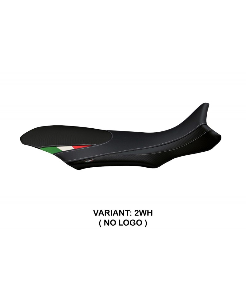 Rivestimento sella compatibile MV Agusta Rivale 800 (13-18) modello Sorrento Total Black Tricolore